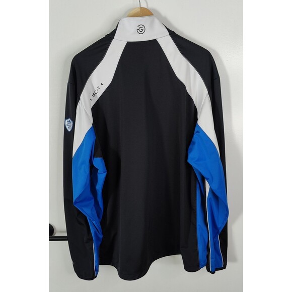 Galvin Green IFC-1 Gore Windstopper 1/4 Zip Jacket Mens XXL 3XL Black Blue Logos - Picture 2 of 10
